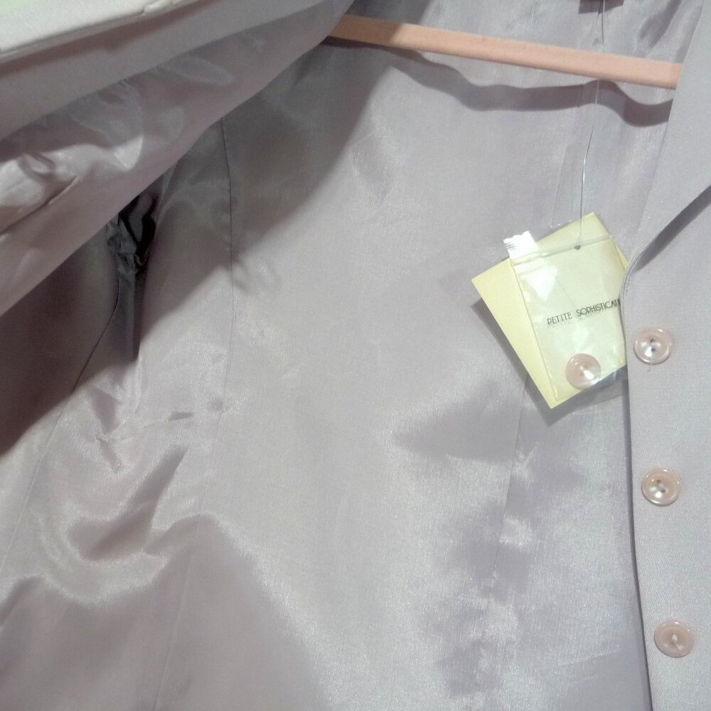 100% SILK SIZE 6P PETITE SOPHISTICATE BLAZER - Picture 8 of 12